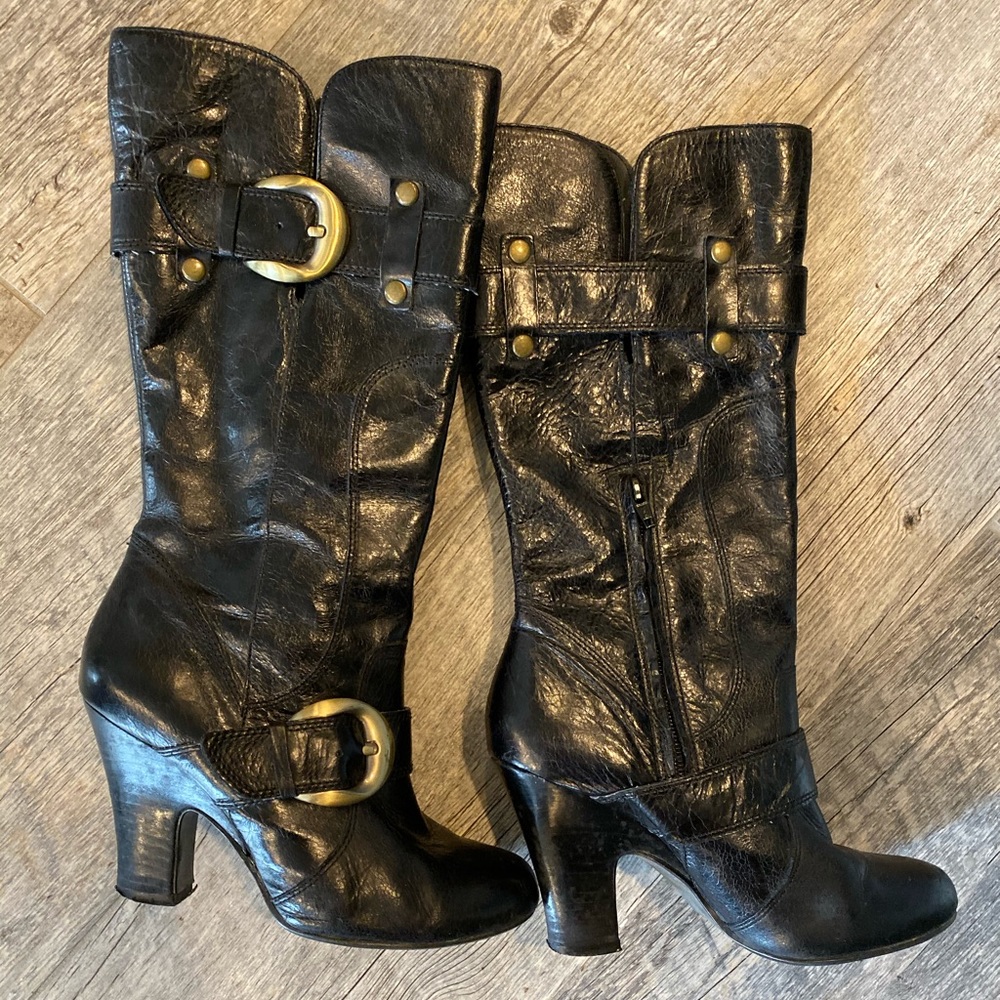 Black Heeled Naughty Monkey Boots
